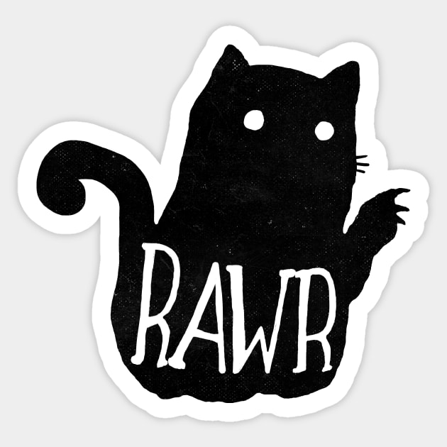 Rawr Sticker by MaeveDuck